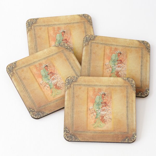 Item preview, Winter by Alphonse Mucha -2,  designed and sold by Ilaurentina.