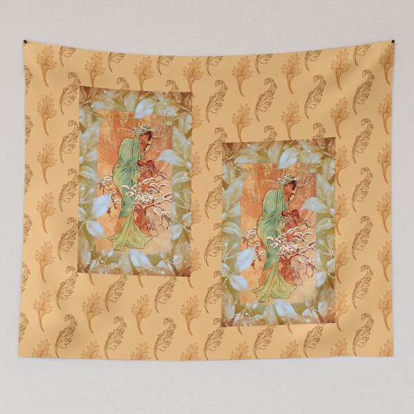Item preview, Winter by Alphonse Mucha -2,  designed and sold by Ilaurentina.