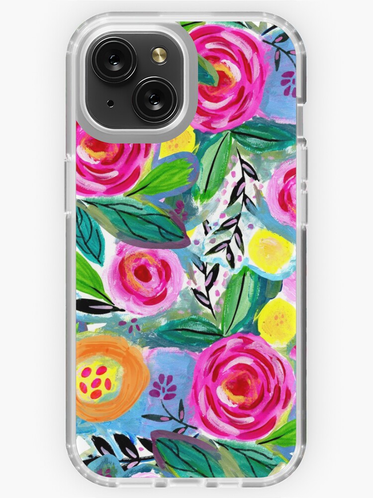 Thumbnail 1 of 5, iPhone Case, A happy and bright watercolour floral pattern designed and sold by Jime-Creates.