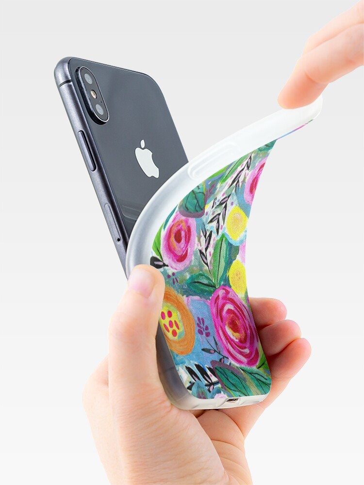 Thumbnail 4 of 5, iPhone Case, A happy and bright watercolour floral pattern designed and sold by Jime-Creates.