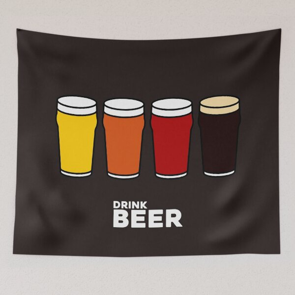 Item preview, BEER "The Nectar of the Gods!" (white text) designed and sold by K*REG Tees.