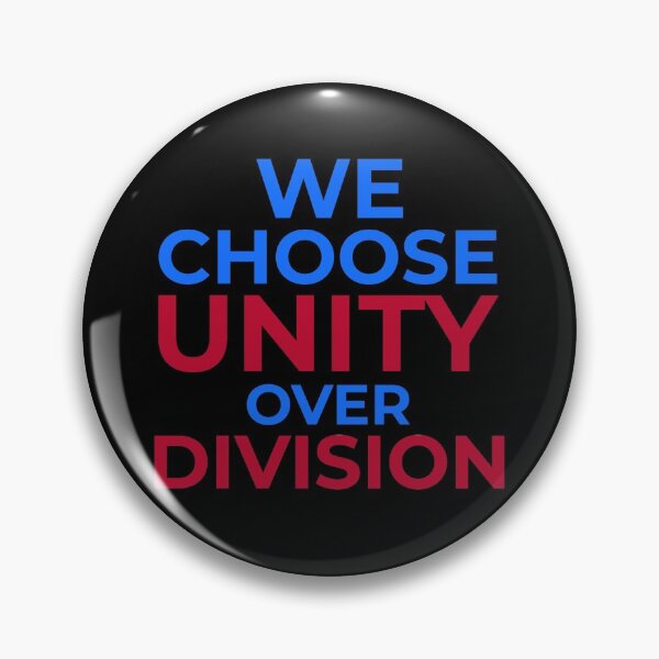 Item preview, We Choose Unity Over Division Quote designed and sold by ChaseCoClothing.