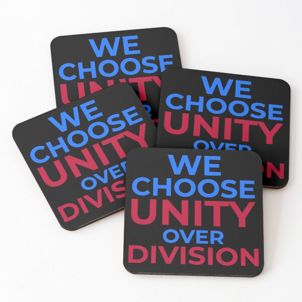 Item preview, We Choose Unity Over Division Quote designed and sold by ChaseCoClothing.