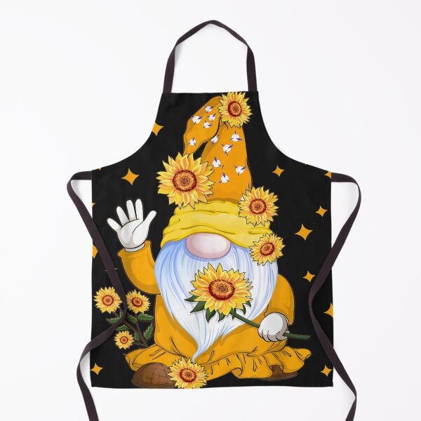 Cute Gnome with Sunflower Floral Apron