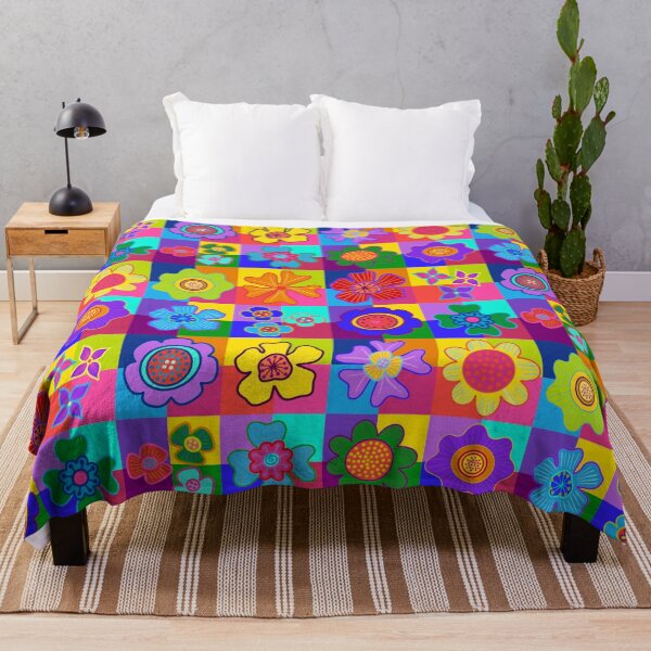 Item preview, Patchwork Folk Flowers  designed and sold by KarlyArtDesign.