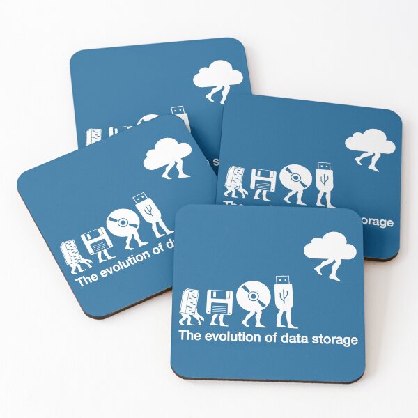 Item preview, Funny evolution of data storage for nerd coder, geek and analyst designed and sold by cinemadnesshirt.