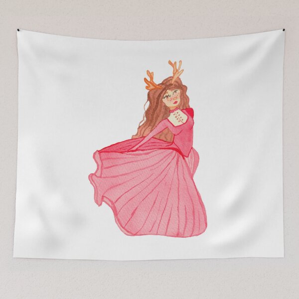 Item preview, deer girl, white designed and sold by Sonderblume.