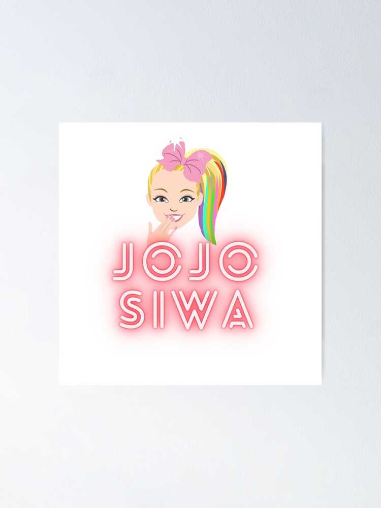 "JoJo Siwa stickers, shirt, JoJo Siwa shirt, JoJo Siwa party" Poster by