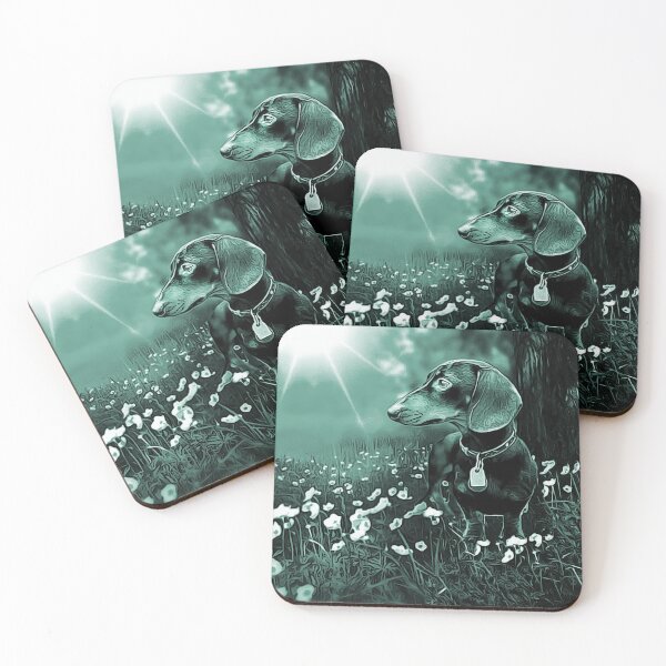 Item preview, dachshund green  designed and sold by PilipArt.