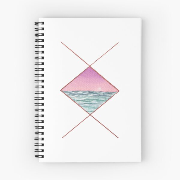 Item preview, Geometric Pink and Turquoise Seascape designed and sold by Sershni.