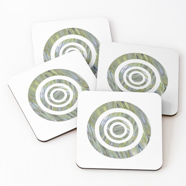 Item preview, Elegant Geometric - quirky abstract round target water pattern designed and sold by Caroline Laursen.