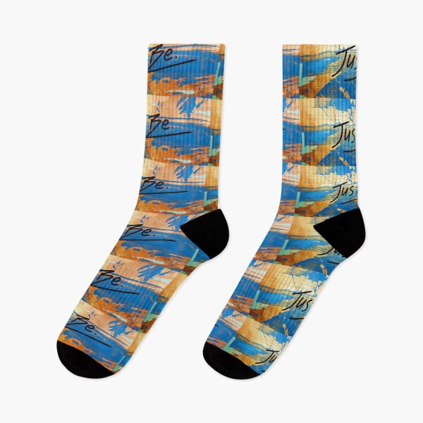 Item preview, Just Be. Golden blue design by JB.Arts designed and sold by JBArts2019.
