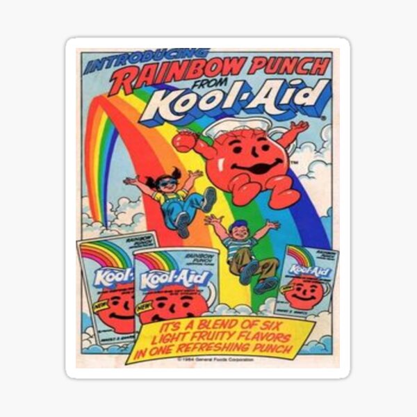 Rainbow Kool-Aid design  Sticker