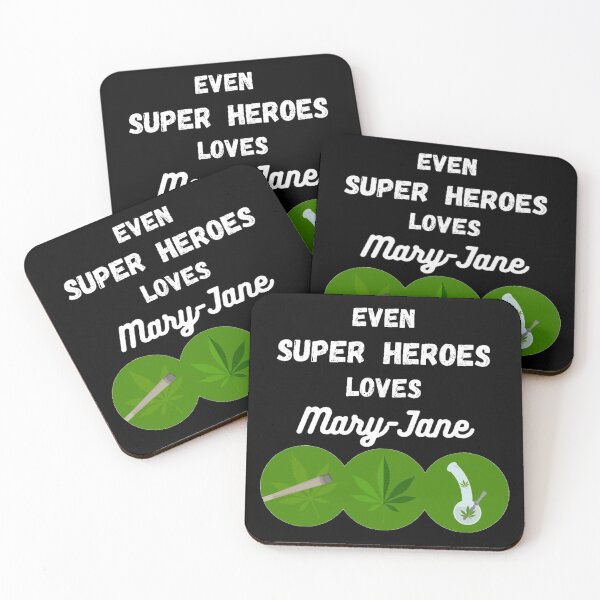 Item preview, Weed Lover Even Super Heroes loves Mary-Jane designed and sold by Hypnotees.
