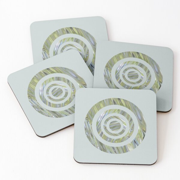 Item preview, Elegant Geometric - quirky abstract round target water pattern designed and sold by Caroline Laursen.