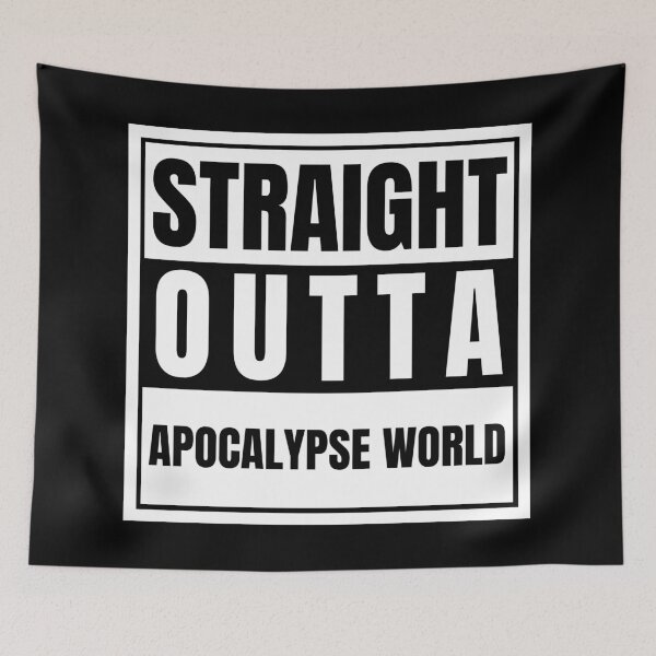 Item preview, Straight Outta Apocalypse World Azazel Mary Never Born Michael Won designed and sold by Nathalie Aynié.