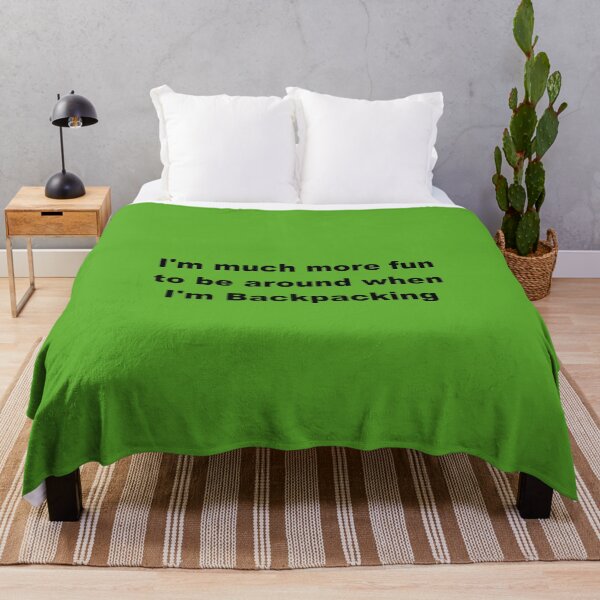 Item preview, I'm much more fun when I'm Backpacking - Funny Campers Gift Ideas  designed and sold by Sugar-Magnolia.
