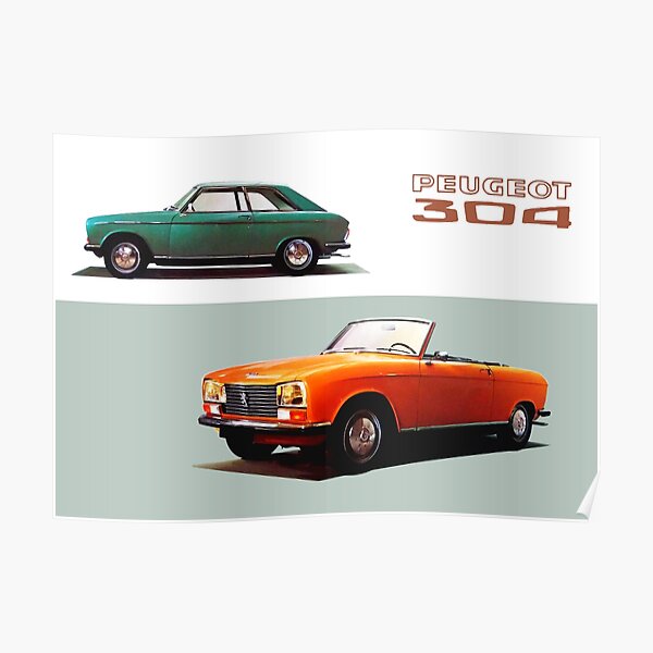 PEUGEOT 304 COUPE / CABRIOLET Poster
