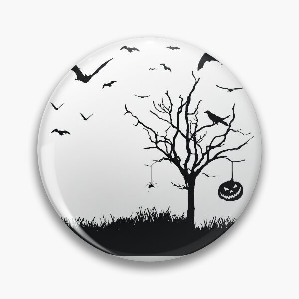 Item preview, Halloween scene silhouette image designed and sold by binti163.