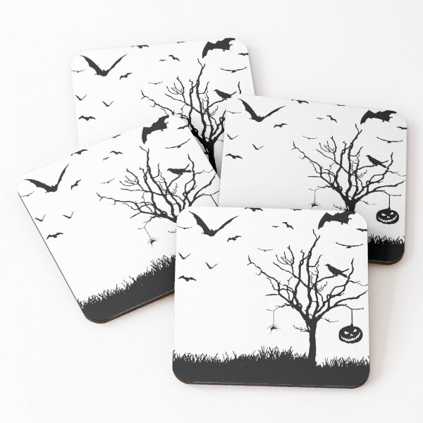 Item preview, Halloween scene silhouette image designed and sold by binti163.