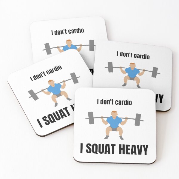 Item preview, No cardio only squat designed and sold by DK-PODsolutions.