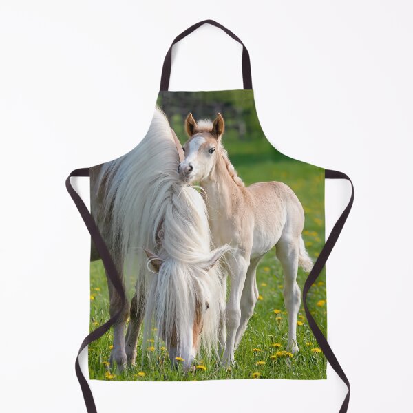 Item preview, Haflinger Horses Cute Foal beside its Mum designed and sold by Katho Menden.
