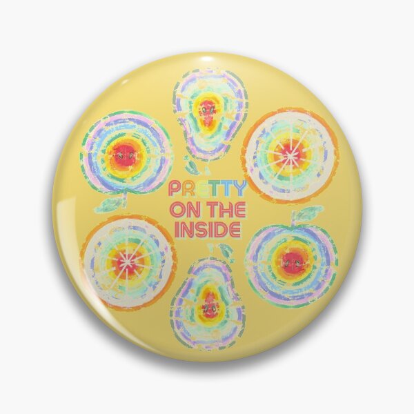 Item preview, Pretty on the inside - retro rainbow fruits kaleidoscope designed and sold by Louisa Currier.