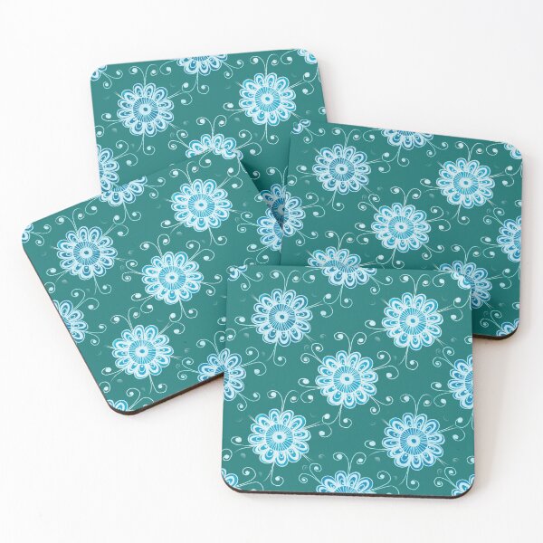 Item preview, Blue Flower Doodle Pattern designed and sold by ckylin.