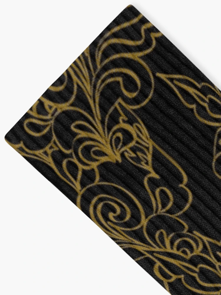 Thumbnail 2 of 5, Socks, Gold Fashion Pattern designed and sold by TSlayerMerch.