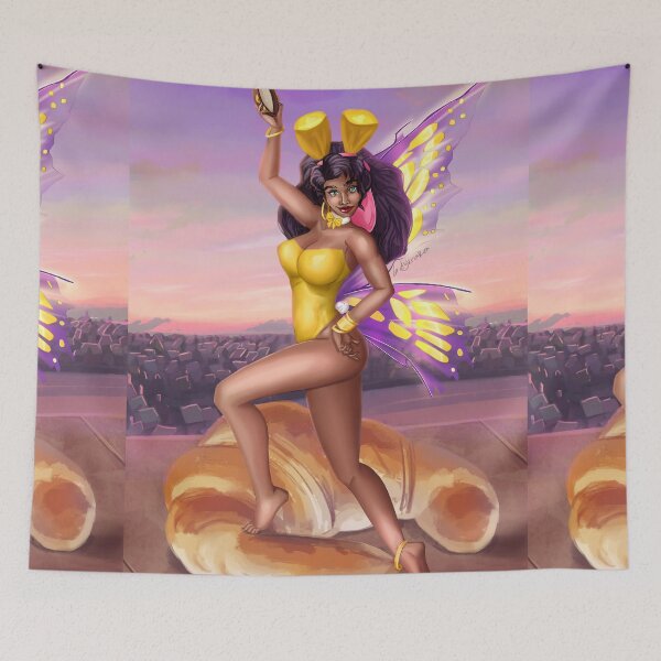 Item preview, Croissant Fairy Bikini Bunny designed and sold by ladykraken.