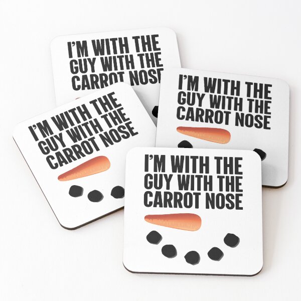 Item preview, I'm With The Guy With The Carrot Nose | Snowman designed and sold by GravitiTees.