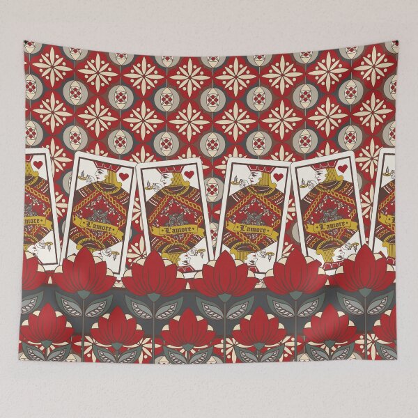 Item preview, Jack of Hearts brocade designed and sold by Caroline Swart.