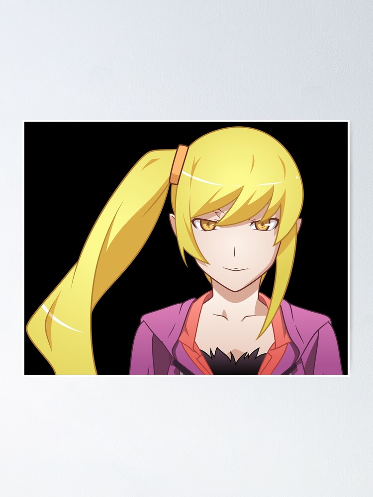 Shinobu Oshino Bakemonogatari Monogatari Light Novel Series Poster By Piowear4you Redbubble