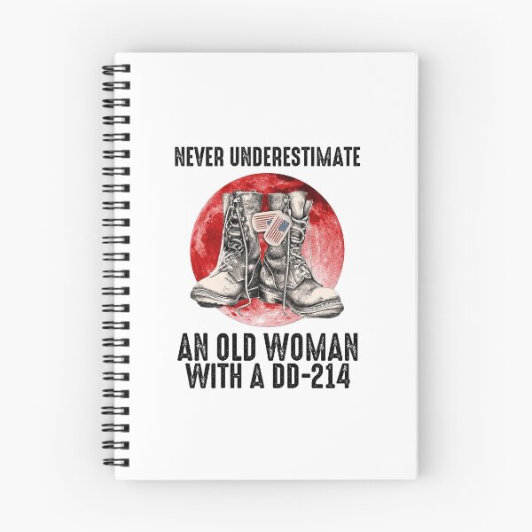 Item preview, Never Underestimate An Old Woman With A DD-214 Veteran designed and sold by Pratt3443.