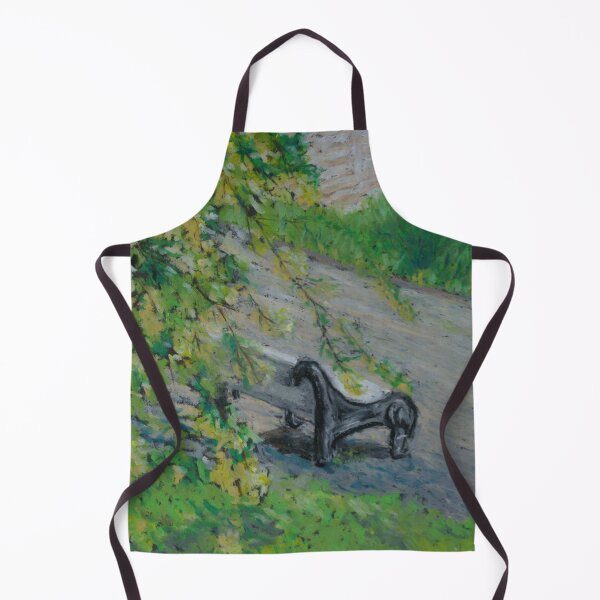 Item preview, Park bench, summer green, view in Saint-Petersburg, Russia designed and sold by panyulia21.