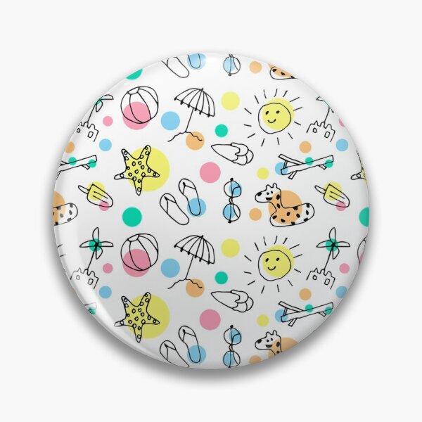 Item preview, Pattern with summer motifs - Sun and Beach designed and sold by NekoTshirt.