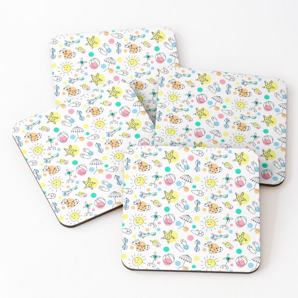 Item preview, Pattern with summer motifs - Sun and Beach designed and sold by NekoTshirt.