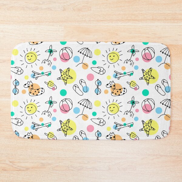 Item preview, Pattern with summer motifs - Sun and Beach designed and sold by NekoTshirt.