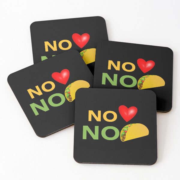 Aperçu de l'œuvre No Love No Tacos Heart Taco créée et vendue par jacks-tees.