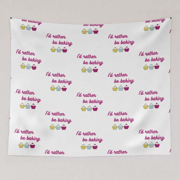 Item preview, I'd rather be baking slogan designed and sold by sugarrosekitch.