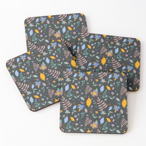 Item preview, Floral pattern dark designed and sold by ArtbyTane.