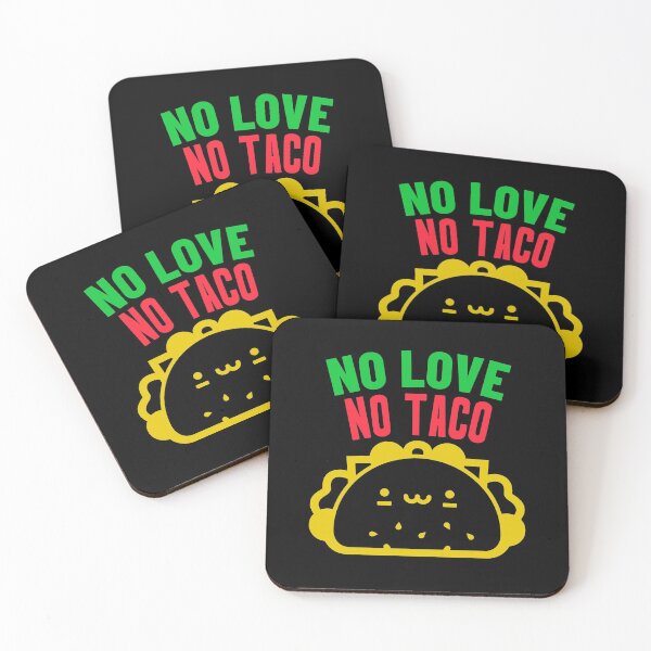 Aperçu de l'œuvre No Love No Tacos Taco mignon créée et vendue par jacks-tees.