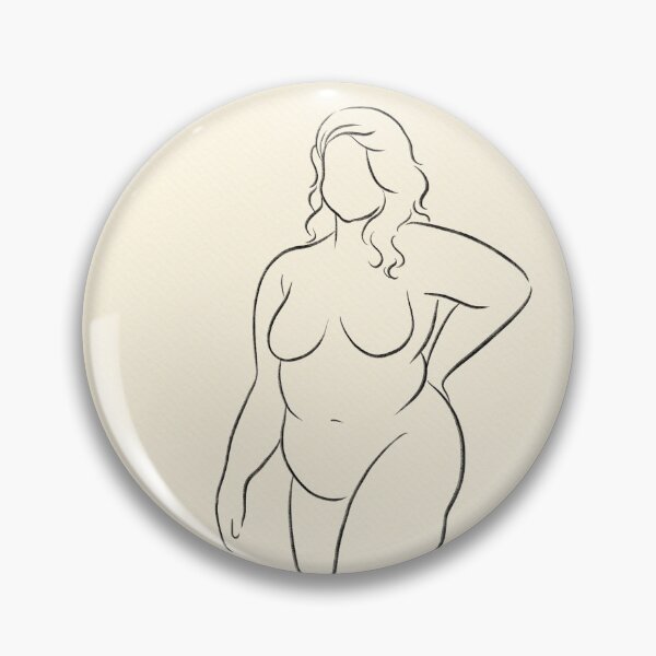 Item preview, Beautiful body positive art minimalist modern line art by bopo watercolour  designed and sold by BopoWatercolour.