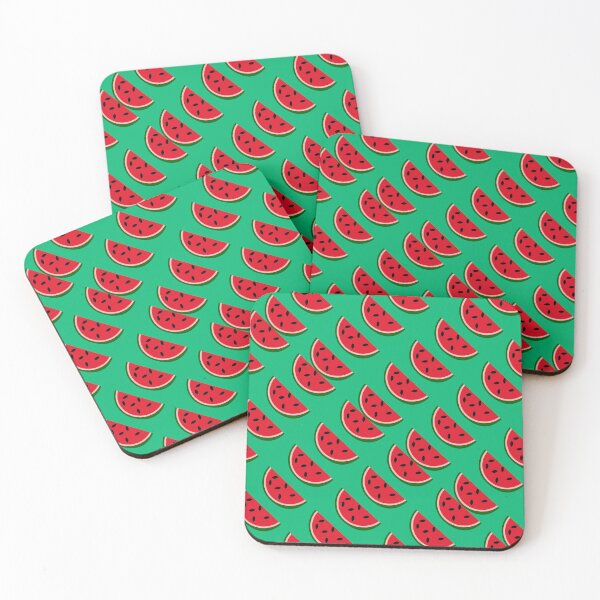 Item preview, watermelons on a green background designed and sold by Kotoapparat.
