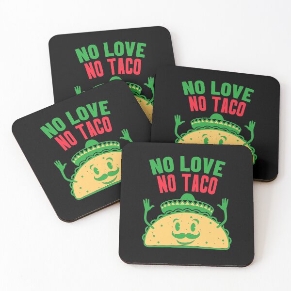 Aperçu de l'œuvre No Love No Tacos Jolies Mains Taco créée et vendue par jacks-tees.