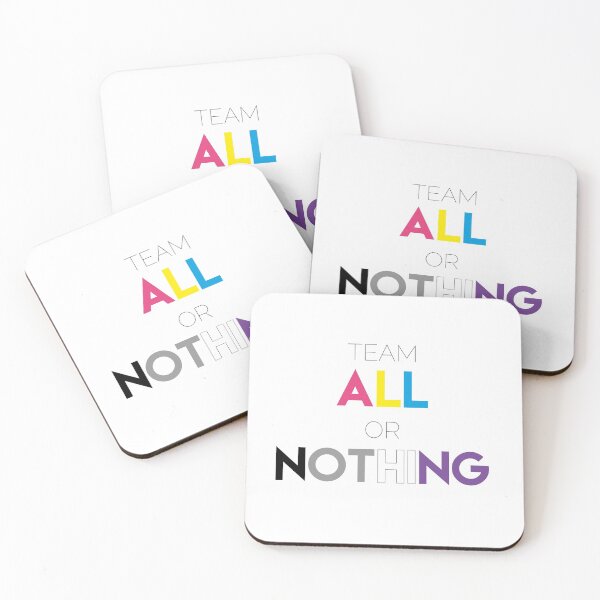 Item preview, Team All or Nothing! | Pansexual asexual pride designed and sold by JolineCreations.