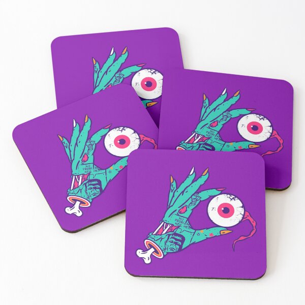 Spooky Halloween Coasters (Set of 4)