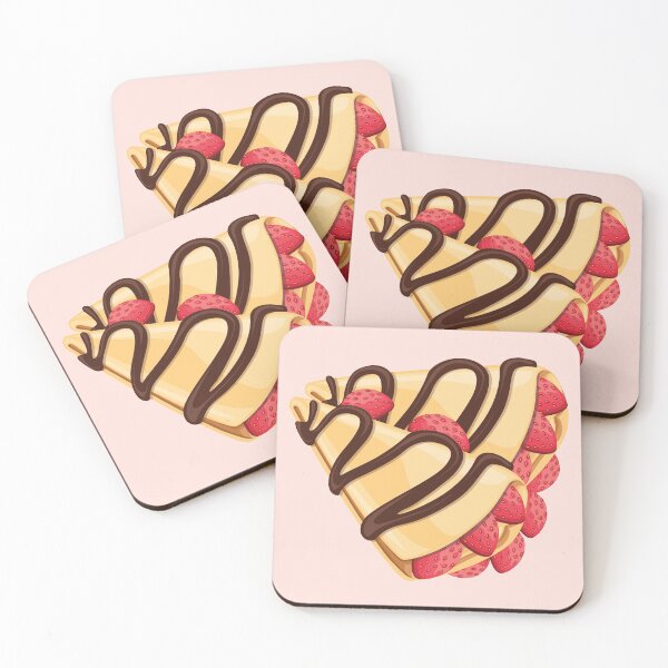 Item preview, Strawberry Crepes with Chocolate Drizzle designed and sold by Alicia Chee.