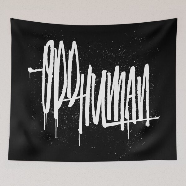 Item preview, Oddhuman Graffiti Tag (White) designed and sold by oddhuman.