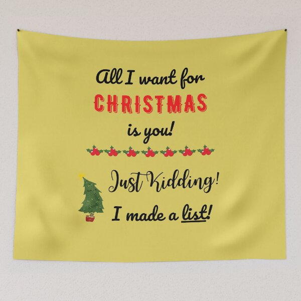 Item preview, Merry christmas All I want for christmas is designed and sold by Mommaspouch.